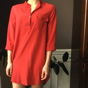 Little Red Silk Dress